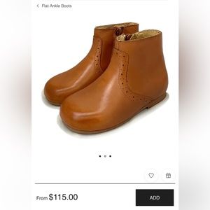 Young Soles NWOT Roxie Boots Pixie Dry Pine Leather